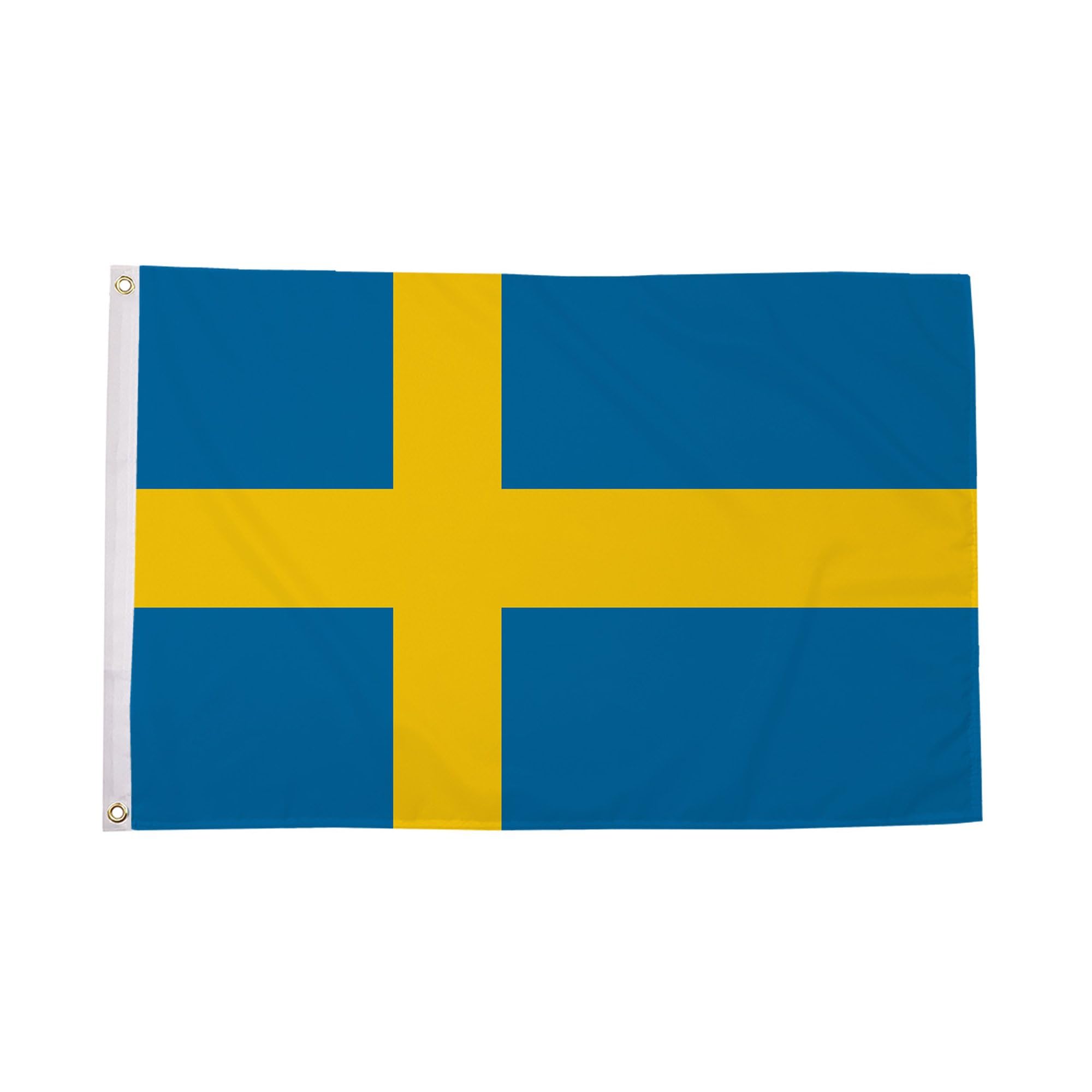 Flagtex Sweden Flag 5ft x 3ft (150cm x 90cm) - Swedish National Flag for Garden Display, Weather Resistant Polyester Outdoor Flag, Nordic Country Banner