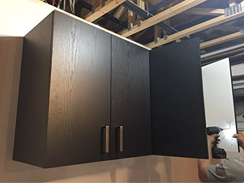 image for F&U Black Wood Grain Wall Paper Vinyl Self Adhesive Shelf Liner Coveri