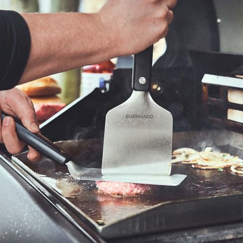 BURNHARD® Grillspachtel und Grillschaber, Set 2-TLG. mit Burgerwender – Ansicht 5