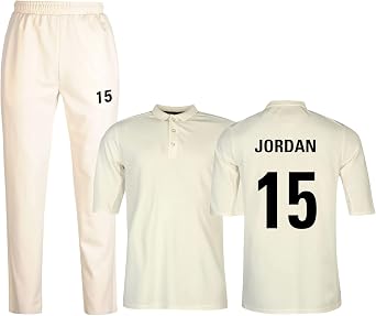 PROSTYLE SPORTS Cricket Men Whites Dryfit Short Sleeves Shirt with Full Length Trouser PantPrinted