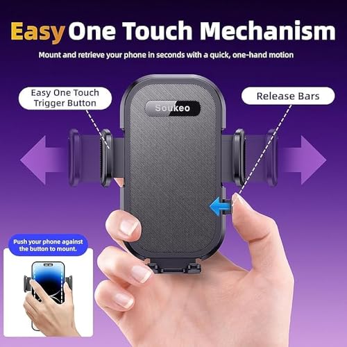 soukeo Upgraded Car Phone Holder Fits for Toyota Highlander 2020 2021 2022 2023 Auto Accessories(Only fit for 8-Inch Screen),Cradles Adjustable Cell Phone Mount for 4-7 in Phones by soukeo - Used condition - Image 3