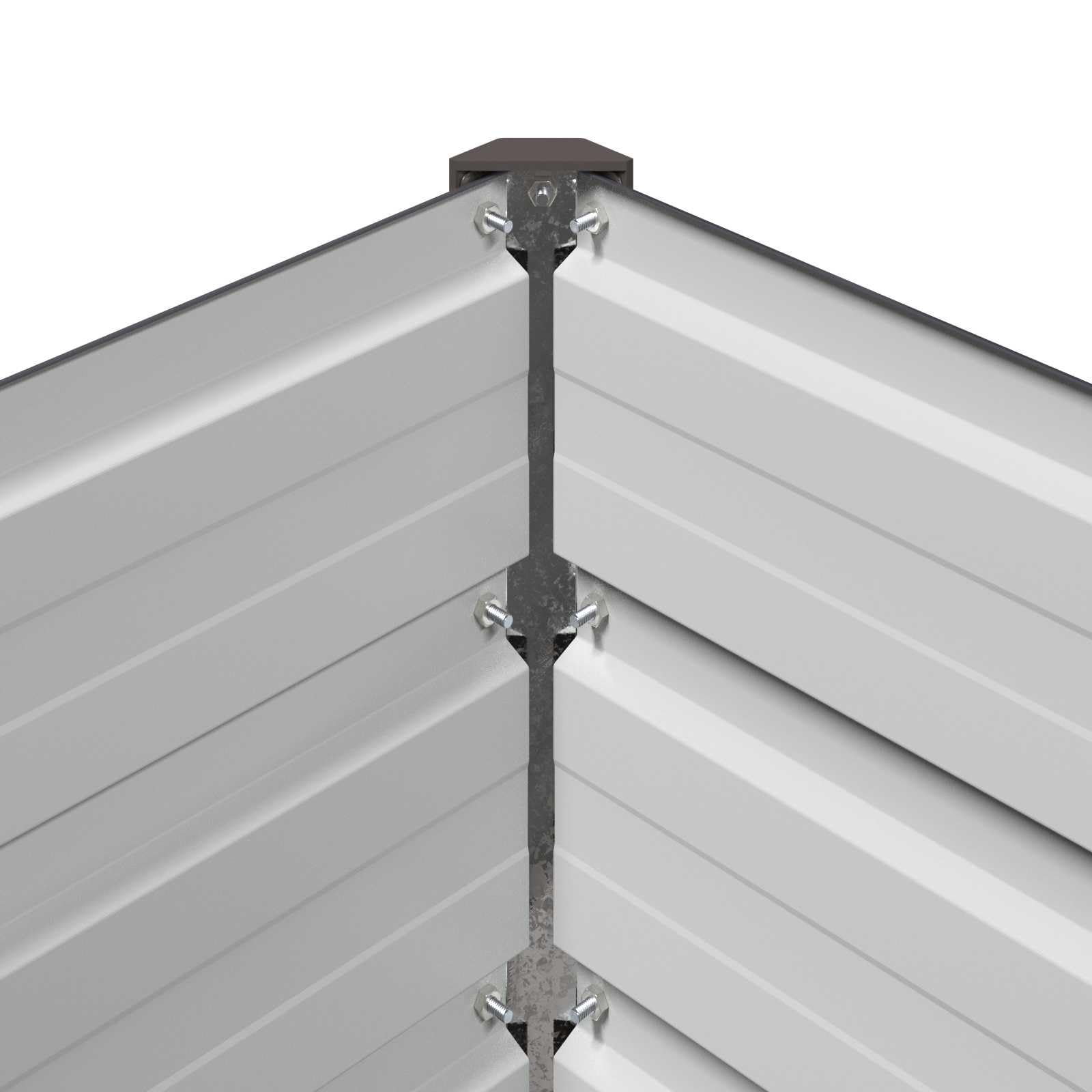 Jardinière surélevée en acier anthracite 240 x 40 x 24 cm pour légumes, herbes, fleurs, lit de jardin résistant aux intempéries, design sans sol, polyvalent, montage facile, idéal pour