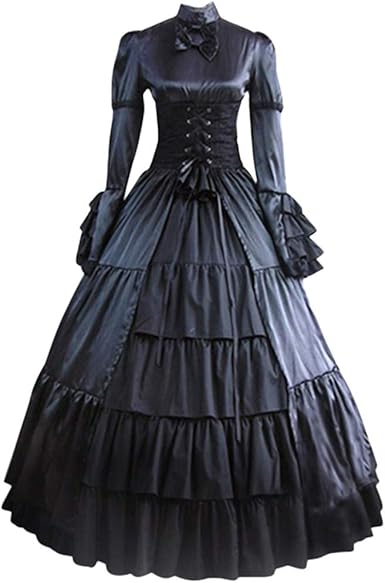 EUCoo Women Gothic Victorian Dress ...