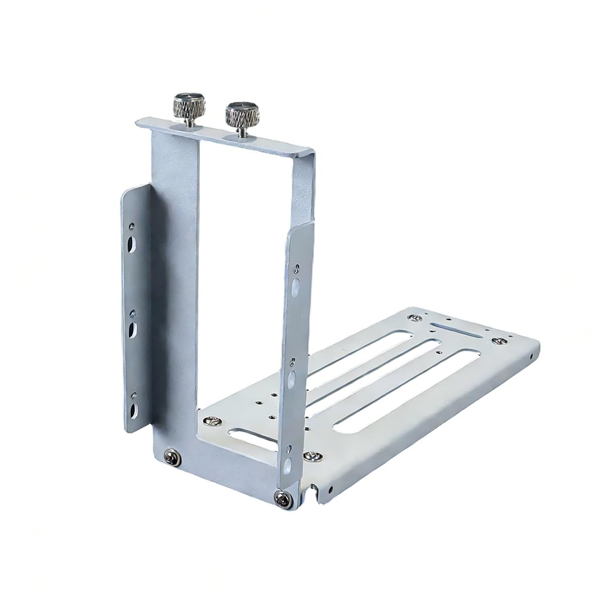 Soporte Vertical de Metal para GPU para Tarjetas gráficas en el chasis del Ordenador (Blanco)