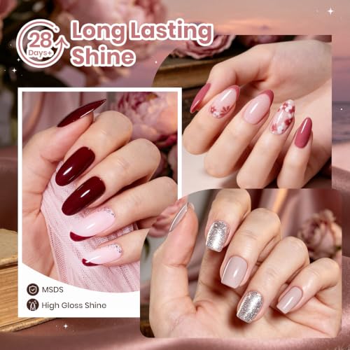 Image of Beetles Neutral Gel Nail Polish Set, Mauve Brown Nude Pink Taupe