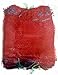 Produktbild Vrysac - 100 Netzbeutel für 5 kg Frucht, Maße 32 x 44 cm, roter Raschel-Mesh-Sack für Orangen, Netzbeutel mit Binde, für 5 kg Zwiebeln, 5 kg Zitronen, 3 kg Nüsse, rot, 5 Kg