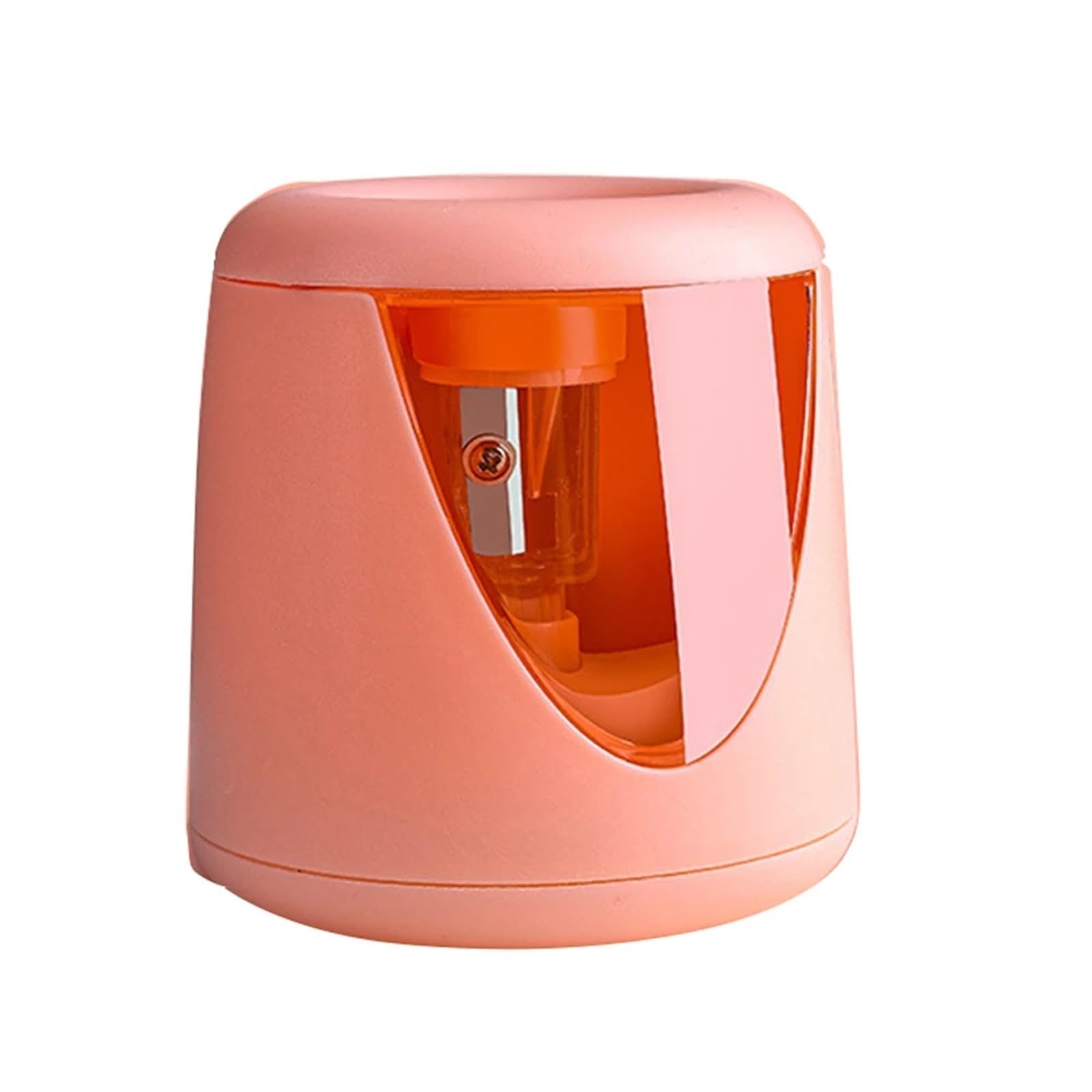 Automatischer elektrischer Bleistiftspitzer, multifunktional, niedlicher Spitzer für 6 mm - 8 mm Bleistift, Grundschüler, Kinder, Schreibwaren (Rosa)