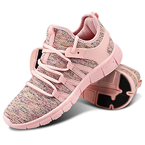 Image of INZCOU Running Shoes Lightweight Tennis Shoes Non Slip Gym Workout Shoes Breathable Mesh Walking Sneakers