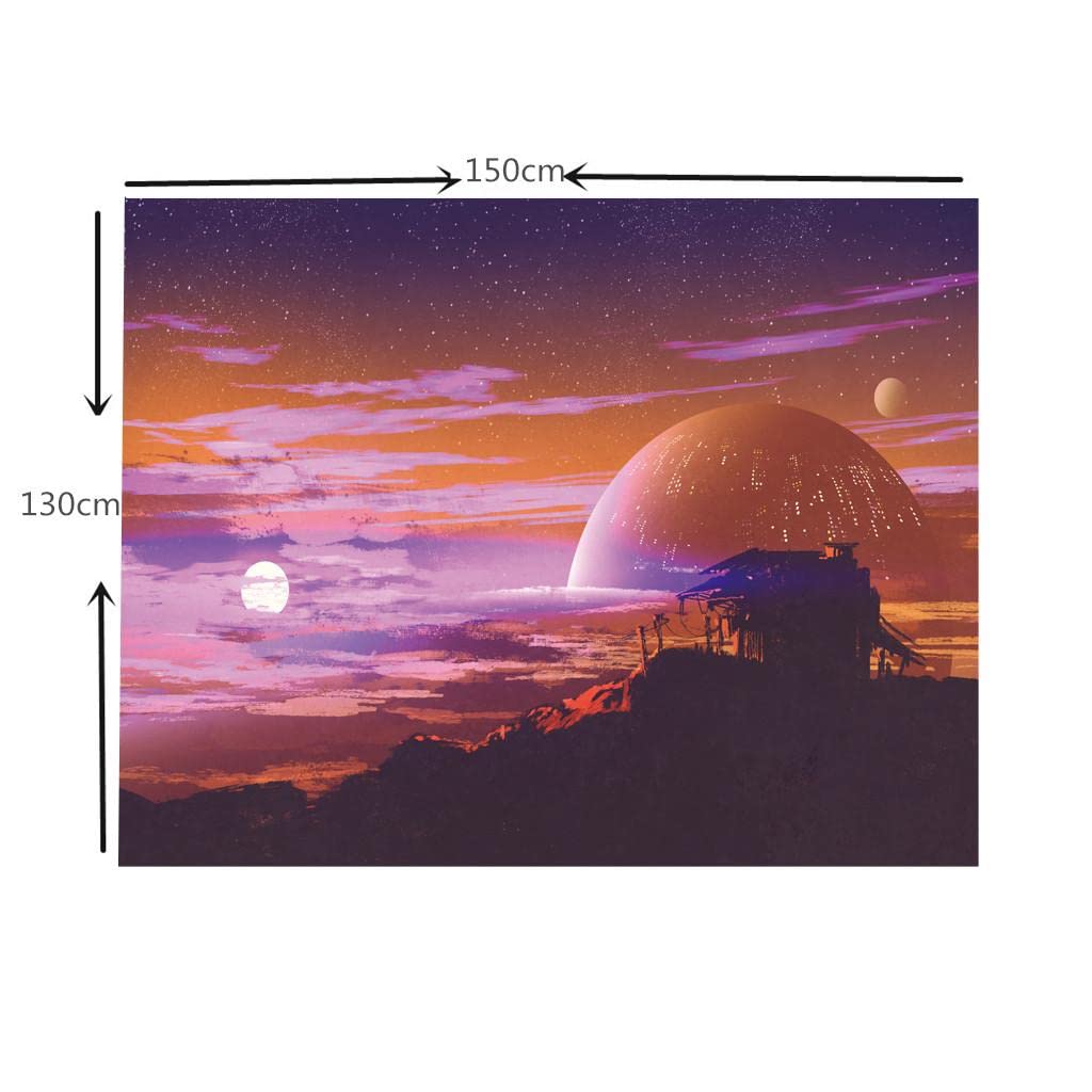 THE STYLE SUTRA Universe Theme Waterproof Soft Wall Hanging Tapestry Home Decor #4 Wall Decore home|decoration items wall|decoration home wall|decoration item |item for wall decoration 2