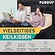 Purovi Keilkissen für Bett und Couch – Ideal als Lesekissen, Rückenlehne im Bett oder zum Füße hochlagern – Formstabiler Schaumstoff – Bezug waschbar