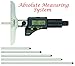 Fowler 54-225-456-0 IP54 Absolute Electronic Depth Micrometer with 0-6