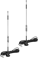 Vista 2 de Superbat Antena 4G LTE omnidireccional de montaje adhesivo Mimo antena con conector macho SMA para vehículo de automóvil, enrutador de punto