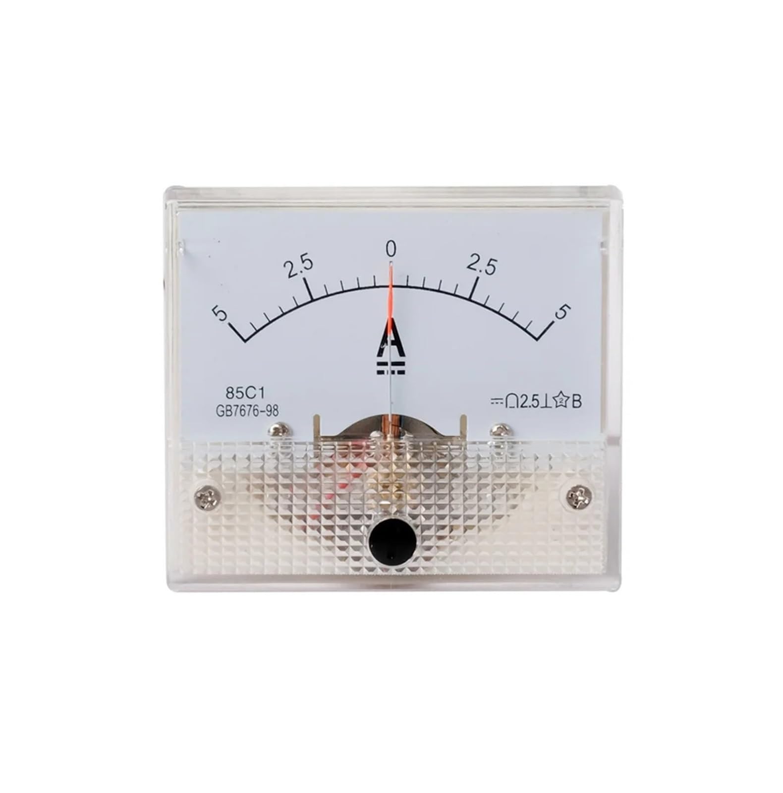 85C1-A DC /75mv Amperemeter Gauge Analog Panel AMP Current Meter10A -0-10A Ammeter 1A 3A 5A 10A 20A 30A 50A 100A 200A 500A(3A -0-3A)