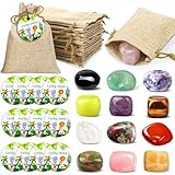 Kinder-Glückssteine 12 einzigartige Achtsamkeitssteine mit positiven Affirmationen und einem Jutesäckchen–magische Steine für Mut und Selbstvertrauen, ideal 3Geburtstagsgeschenk Mitbringsel für Kinder