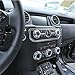 JIERS for Land Rover Discovery 4 LR4 2010-2016 for Range Rover Sport 2010-2013, ABS Chrome Volume and Air Conditioning Knobs Trim Car Accessory and Parts