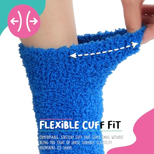 Image of POPCRAZE Novelty Fuzzy Animal Socks Plush Cozy Crew Slipper