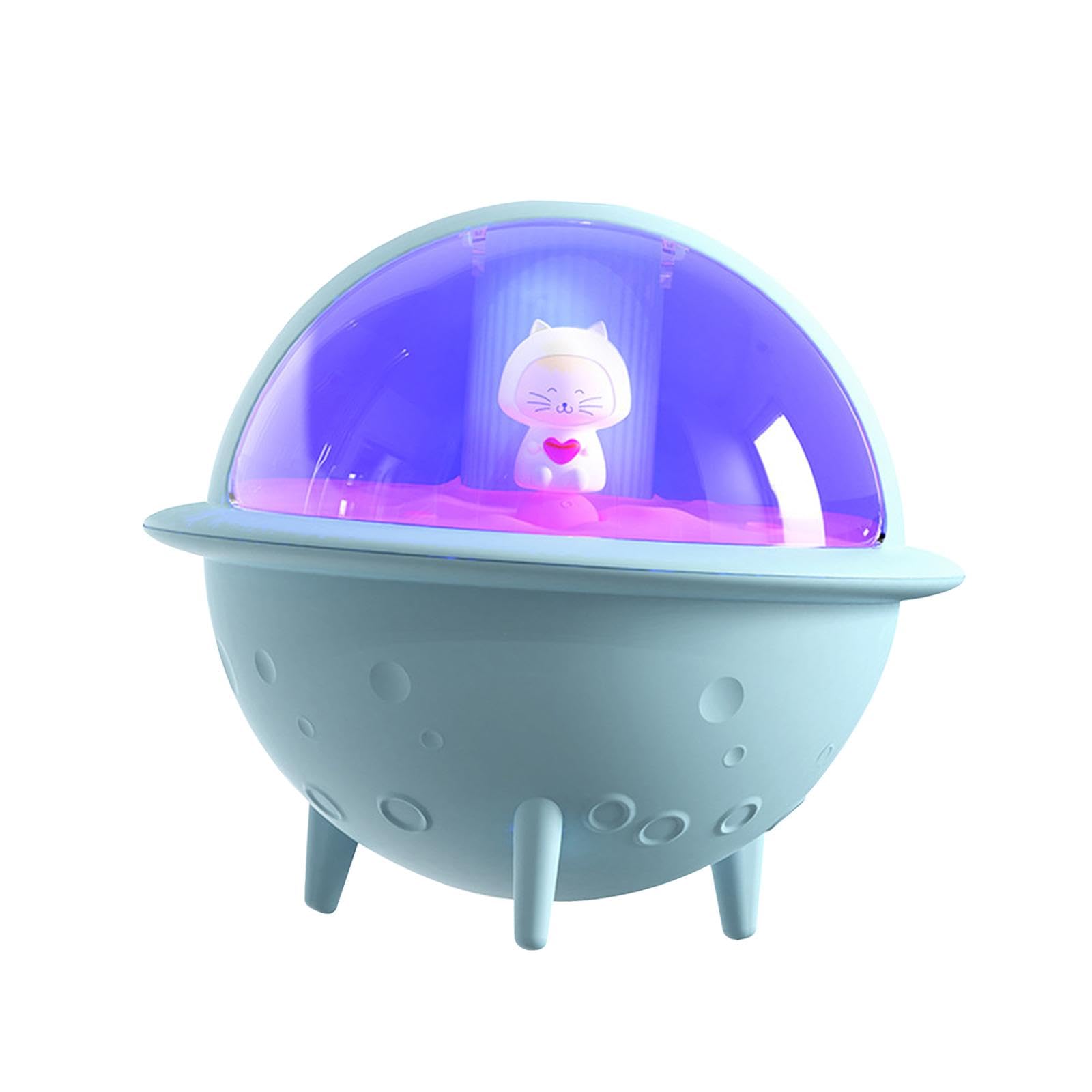 Astronaut Humidifier 350Ml Water Tank USB Air Humidifier for Car Office Home Blue-image-31