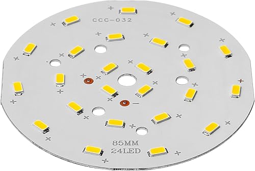 Miniatura 6 de Bettomshin 1 unids LED chip módulo 5730 COB circular 12 W 300 mA aluminio cálido blanco 3000 K alta potencia lámpara reflector 3.35 pulgadas