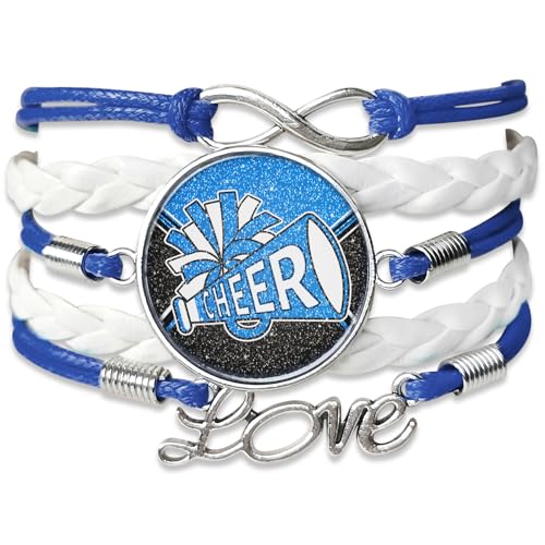 Image of Gymnastics Bracelets for Girls Gifts for Teen Girls,Teams Initial Charm Jewelry,Sport Ballerina Birthday Christmas Gifts