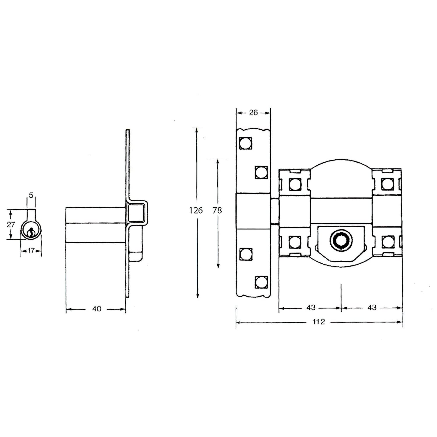 Fac 3010538 300-R/80N Schloss Union elektrica 300-r/ 80n Links, Cranberry