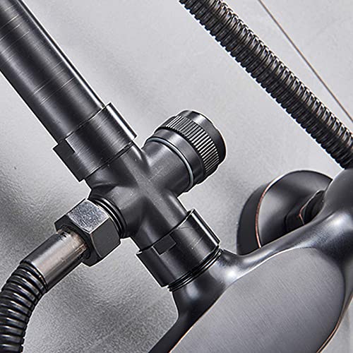 Ensemble de Robinet de Douche Extérieur en Laiton Finition Bronze - 6