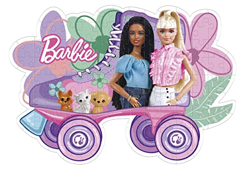 Clementoni 27164 Barbie Supercolor Shaped Barbie-104 Pieces-Jigsaw Puzzle for Kids Age 6-Made in Italy, Tan, Medium - Image 2