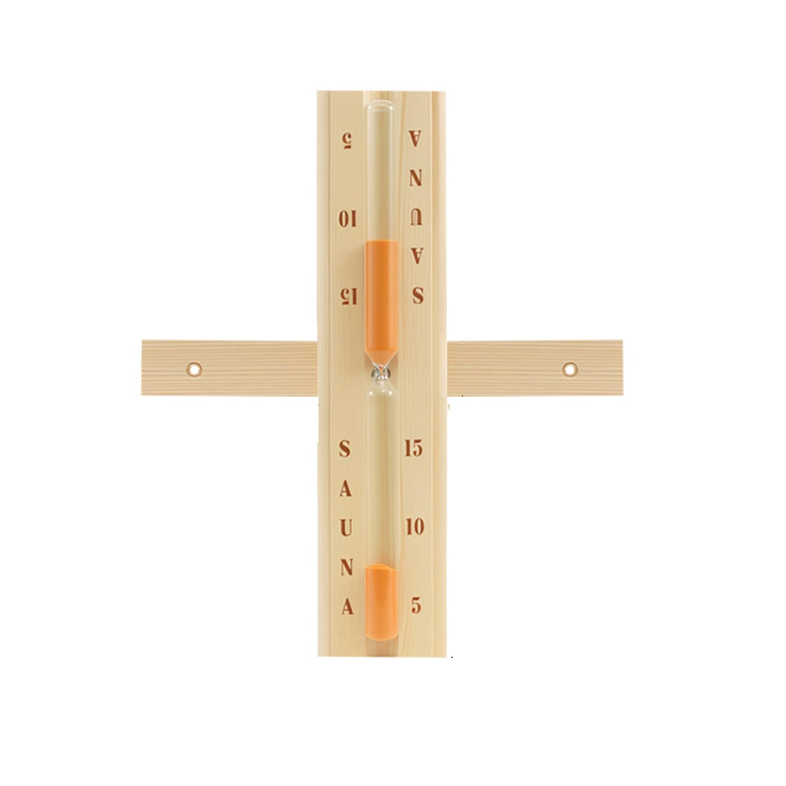 ZEPFJHE 15 Sand Clock for Room Featuring Visible Markers and Pine Construction Luxury Sauna Accessory