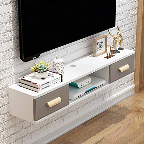 Schwimmdock Regal Modernes TV-Ständer mit Storage Shelf Wand TV Halterung TV-Konsole Entertainment Center TV Schrank TV Halterungen TV Brettständer
