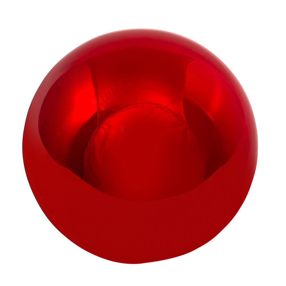 Kurt Adler 80 mm Lucido Rosso Palla di Vetro Decorativo, Pezzi Box Set