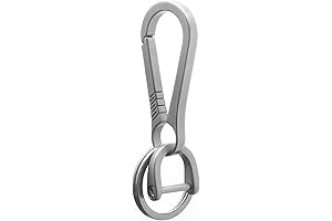 EDC Ring: Minimalist Titanium Keychain Clip for Quick and Practical Use