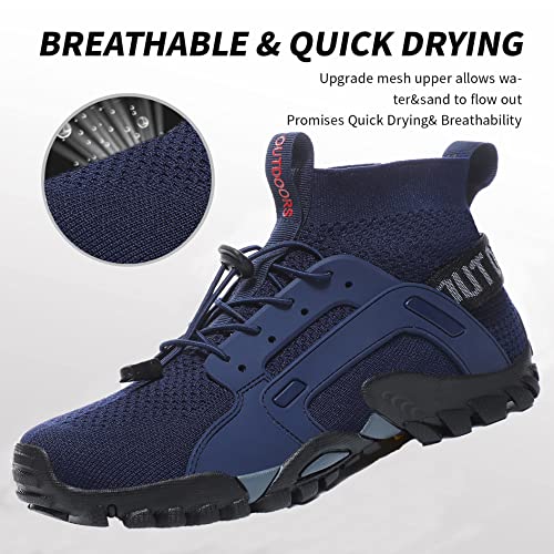 AngryMonkey Water Shoes for Mens Ltalian Handmade Amphibious Anti-Skid Anti-Cut Fishing Shoes for Outdoor Trekking Low Help Hiking Shoes4