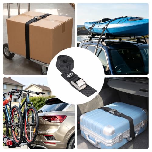 Image of EXVITAL 4PCS Battery tie Down Strap Hold Down kit 1 inchx48 inch Lashing Straps