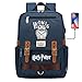 DDDWWW Sac d'école Magique Unisexe, Sac à Dos Bon ami Hedwige, Sac à Dos de Cyclisme décontracté Mode Harry P 42CM/30CM/16CM Bleu Marine