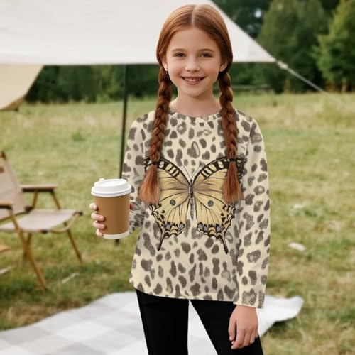 Image of Uourmeti Girls Graphic Tees Long Sleeve T Shirts for Teens Casual Tshirts Junior Sportswear Fall Tops