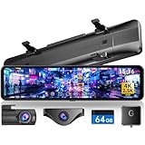 Changer ドライブレコーダー ミラー型 分離【2025進級版&4K+2.5K&ズーム機能&11インチ分離型】 フロントカメラ分離式 GPS搭載 Type-C電源 上下+左右画像逆転可 起動音調整可 バック連動 24時間駐車監視 フロントカメラ360°回転可 LED信号対応 地デジ干渉対策 64GBメモリカード付属 リアカメラ車内外専用取付ブラケット付属（T826令和7年新版）