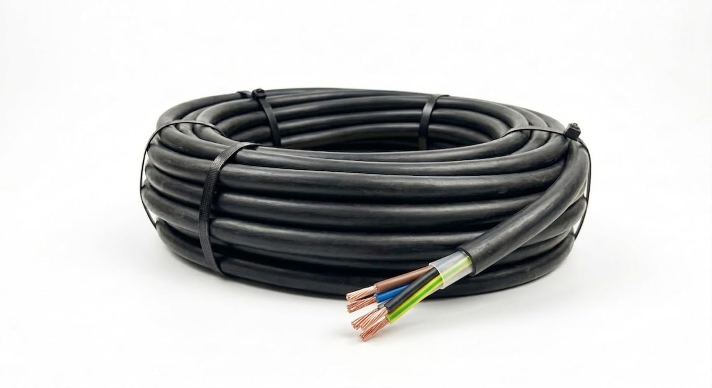 Drumstone (𝗦𝗽𝗲𝗰𝗶𝗮𝗹 𝟱 𝗬𝗲𝗮𝗿𝘀 𝗪𝗮𝗿𝗿𝗮𝗻𝘁𝘆) 50 Feet Copper Electric Wire 0.5MM 6 Core Flexible Cable Durable Multi Core Electrical Wire High Conductivity For Home Office CCTV Wiring Use-image-36