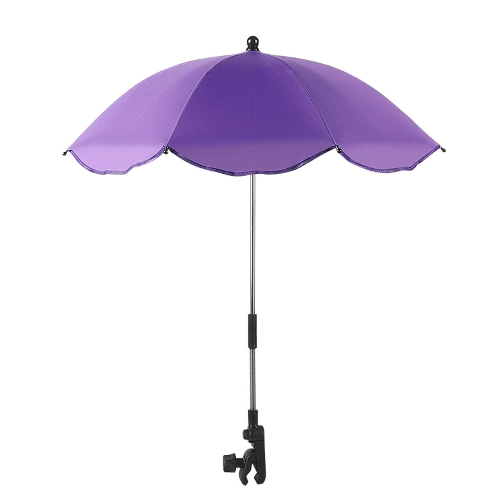 Rotatable Stroller Sun Shade - Detachable Parasol for Kids | Versatile Umbrella with Clip Attachment, Solar Guard for Seating, Weatherproof Cover for Pushchairs, Travel Camping Gear