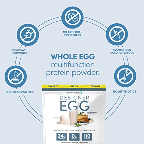 image for Designer Wellness, Designer Egg, Natural Egg Yolk & White Protein Powd