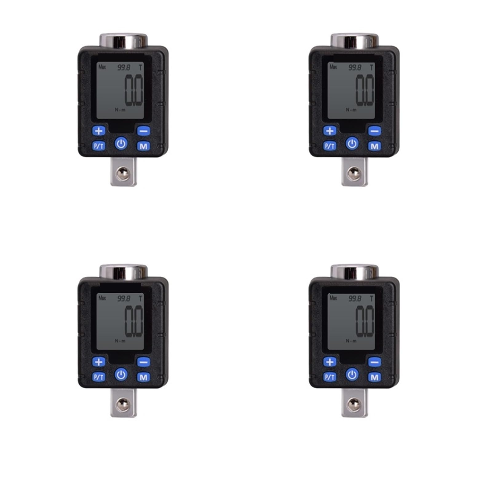 Set di Chiave Dinamometrica Digitale, 1 Set di adattatori di Coppia in Acciaio ad Alta precisione Regola la Chiave Digitale LCD Elettronica Dropshipping per Bici, Moto, Auto