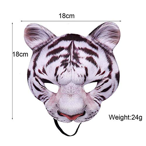 KESYOO 3 Pcs Máscaras de Animais Do Dia Das Bruxas Tigre Lobo Raposa Máscara Traje Prop para Mascara