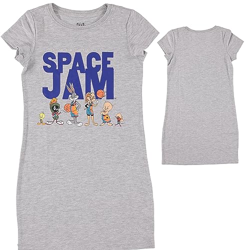 Girls' Space Jam T-Shirt Dress - Lola Bunny, Bugs Bunny, Tweety T-Shirt Dress4