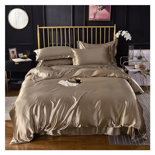 Ensemble de literie en satin de rayons haut de gamme housse de couette drap taies d'oreiller