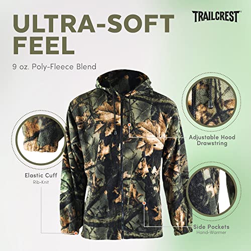 TrailCrest by Treel Chambliss Full Zip Camo Hoodie Sweatshirt3