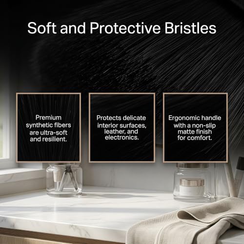 ZFFKZ Brosse à Voiture 2 pièces – Poils Souples Anti-Rayures habitacle – vue 4