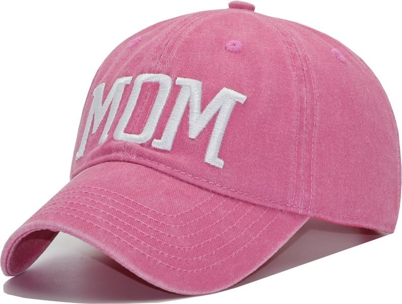 MOM Embroidery Hat, Mom Baseball Cap, Worlds Best MoM Ball Caps, Birthday and Festival Gifts for Woman Mother Wife Mama
