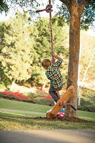 Be Mindful Skateboard Swing and Climbing Rope for Children (16 Foot)