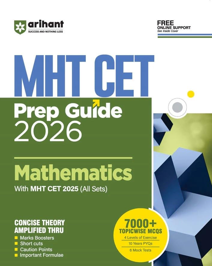 Image of Arihant MHT CET Mathematics Prep Guide 2026