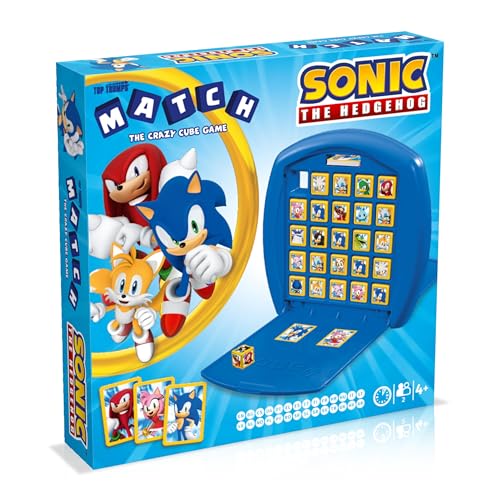 Top Trumps Match Sonic - Juego De Mesa, Juegos Infantiles, Conecta 5 Dados Iguales En Tu Propio Tablero, Juego De Memoria 4 Años, para 2 Jugadores