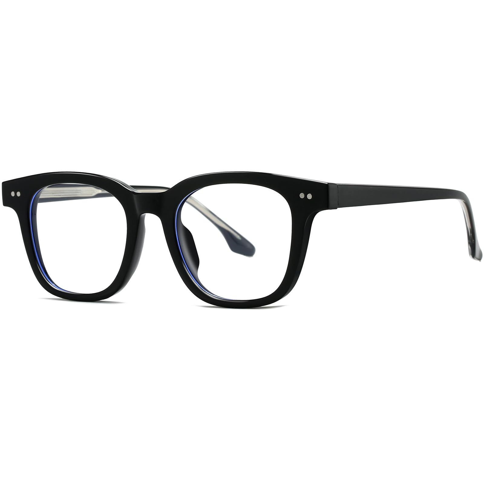 AIEYEZO Fashion Blue Light Glasses for Women Men Retro Anti-Blue Light Eyeglasses TR90 Square Frame Computer Glasses