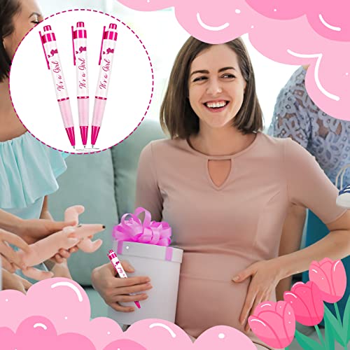 Outus 60 bolígrafos retractiles rosa bebé niña miniatura 5